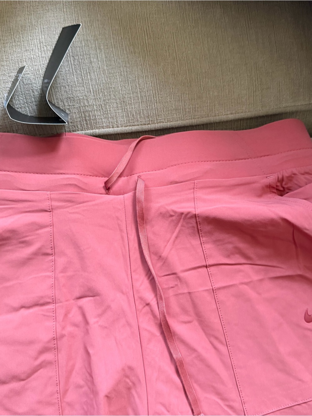 Nike Coral Pink Training pants with Drawstring